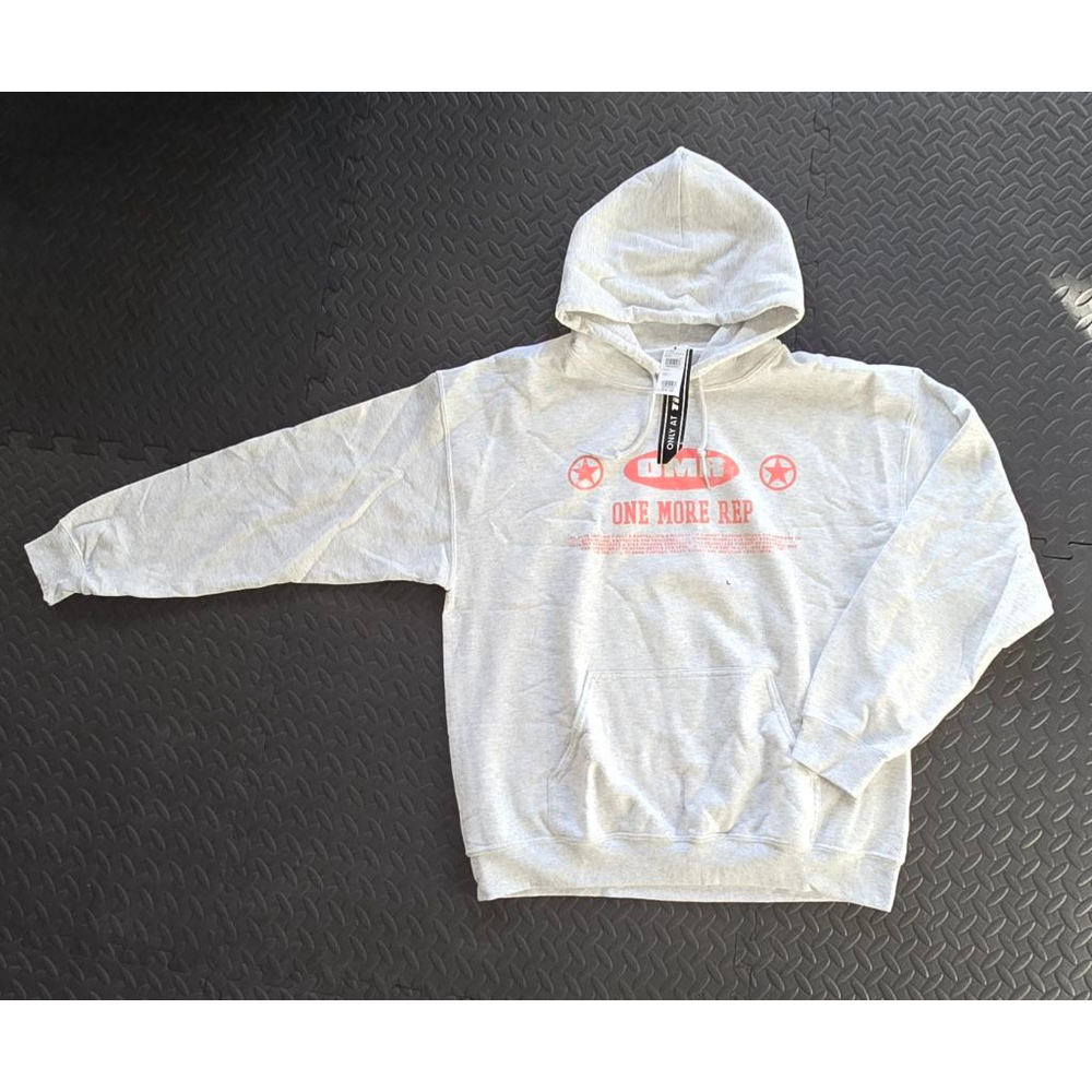 Men's CVLA Gray Red Graphic Hoodie L